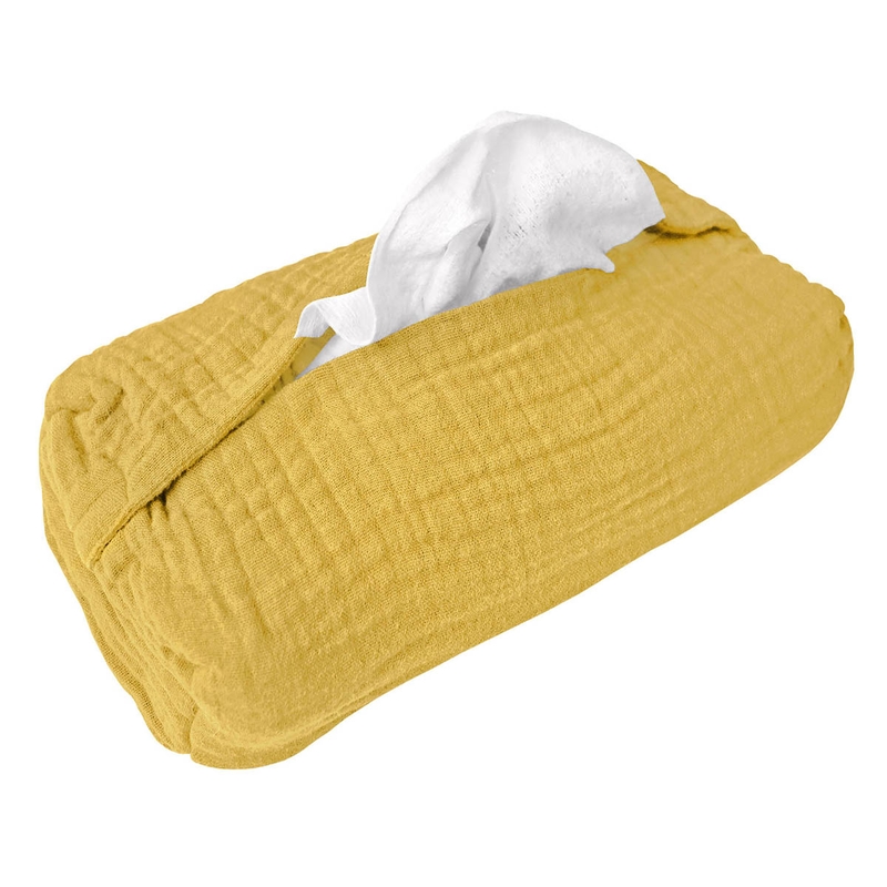 Organic Wet Wipe Cover Muslin Mustard