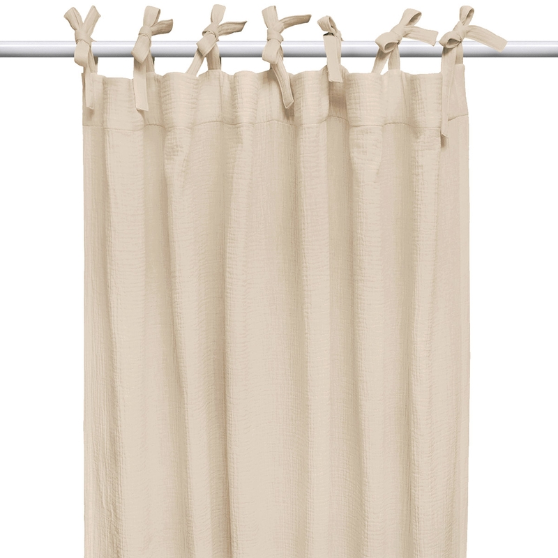 Curtain Muslin Beige H 220cm