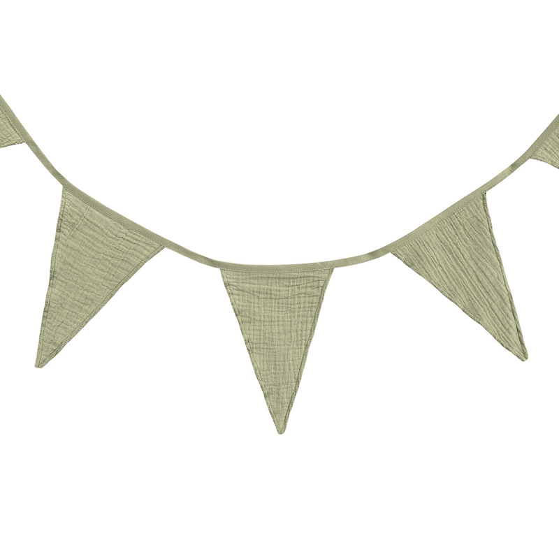 Organic Garland Muslin Light Green 330cm