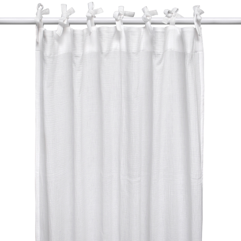 Curtain Muslin White H 240cm