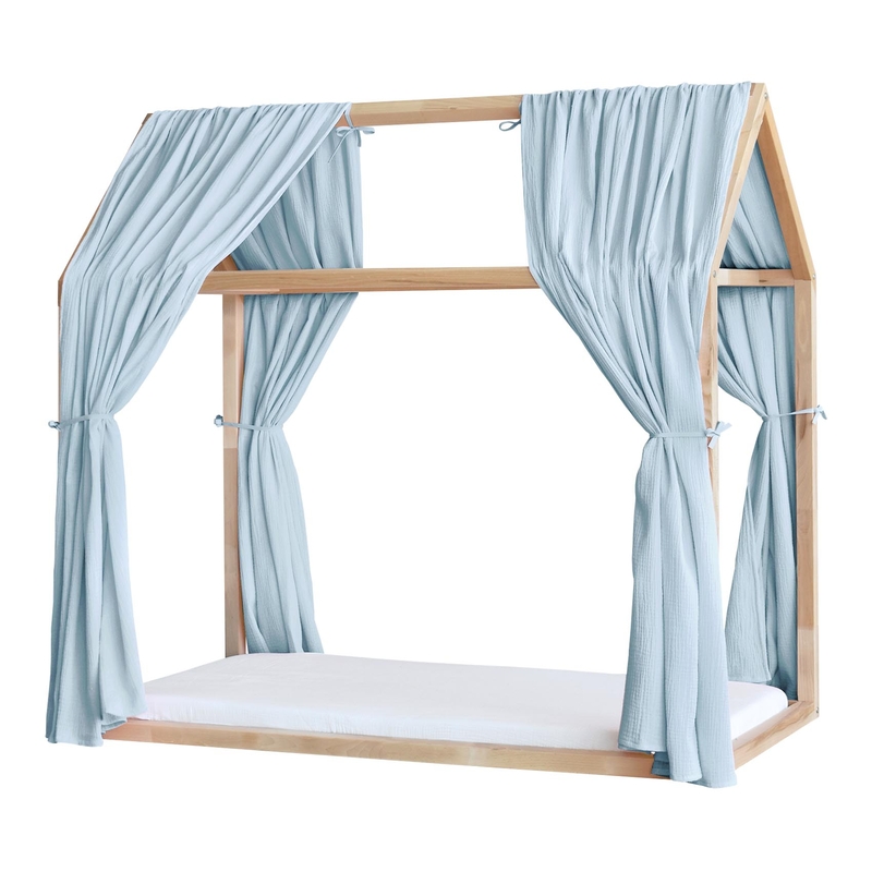 House Bed Canopy Set Of 2 Light Blue 315cm