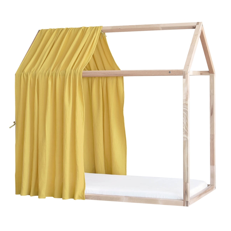 Organic House Bed Canopy Mustard 315cm 1 Piece