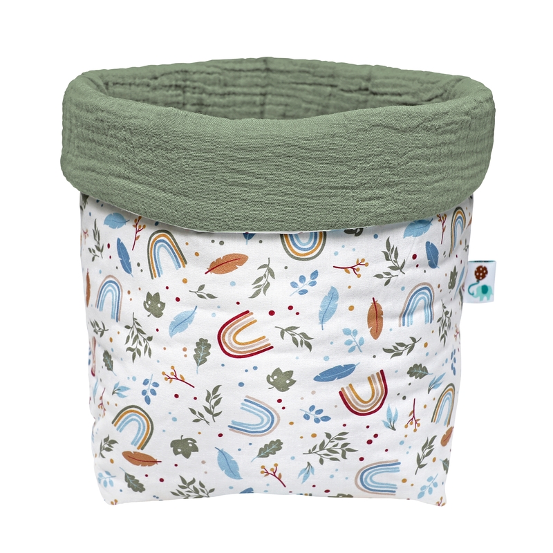 Storage Basket &#039;Rainbow&#039; Khaki 22cm