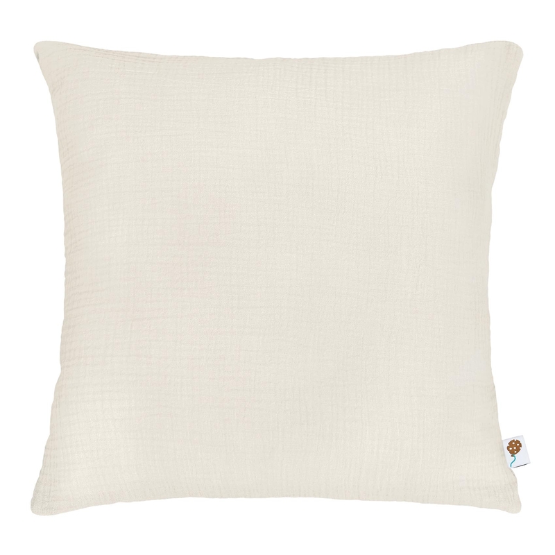 Organic Pillowcase Muslin Cream 50x50cm