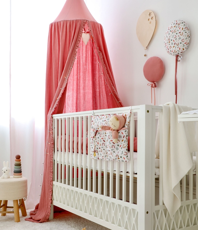 Babyroom With White &amp; Khaki Linen