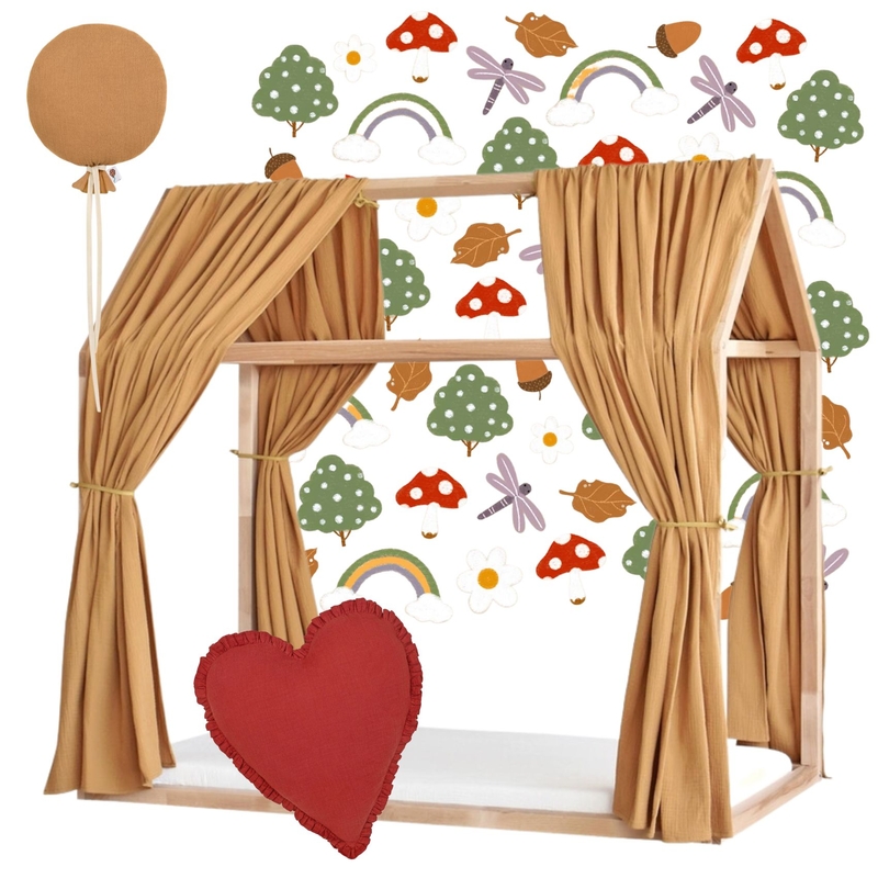 Bundle With Canopies, Cushion &amp; Mushroom Wall Stickers
