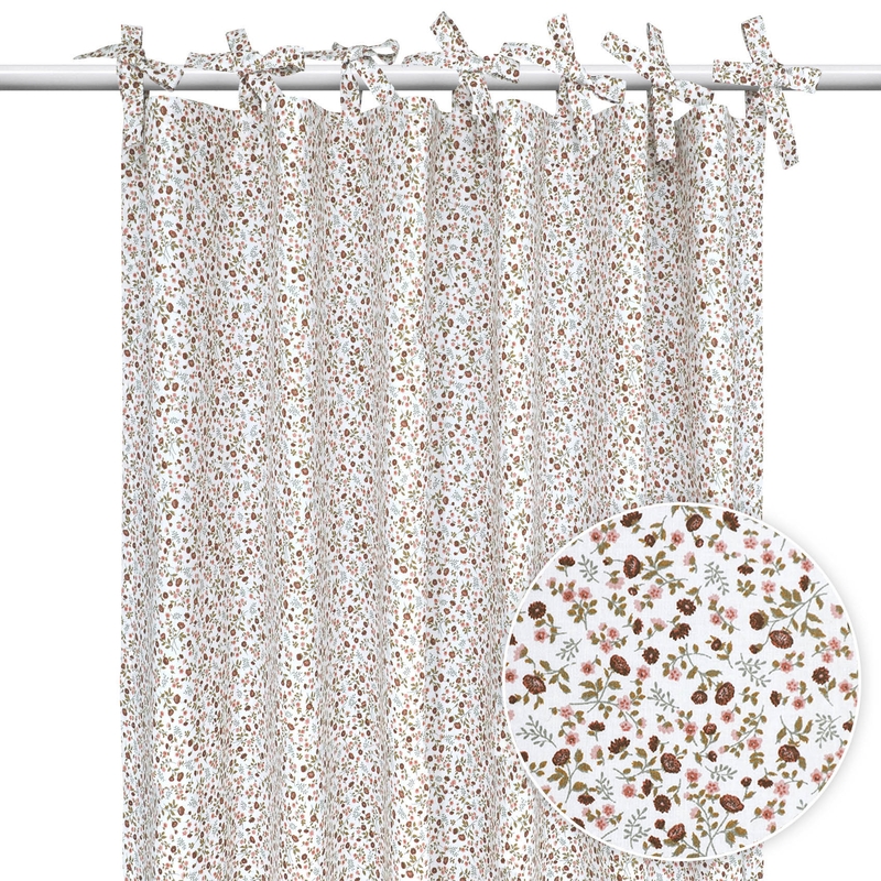 Organic Curtain &#039;Buttercup&#039; Dusty Rose H 240cm