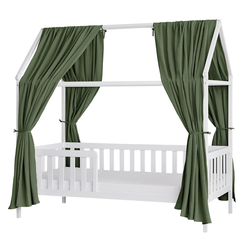 House Bed Canopy Set Of 2 Dark Green 350cm