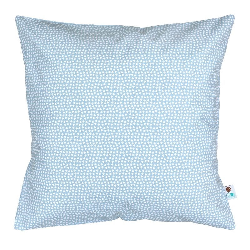 Pillowcase &#039;Hearts&#039; Blue 40x40cm