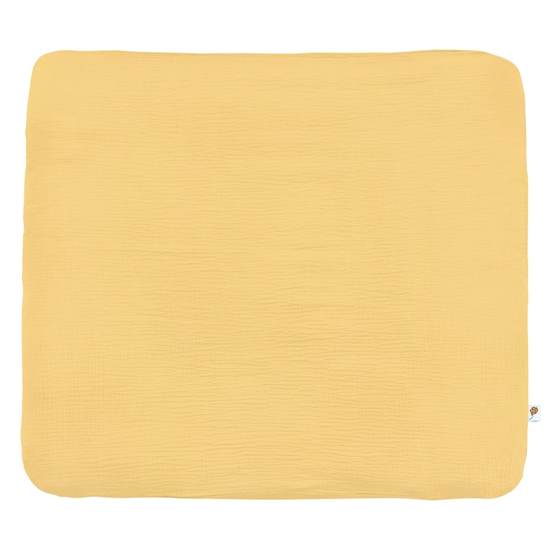 Organic Changing Pad Cover Muslin Yellow