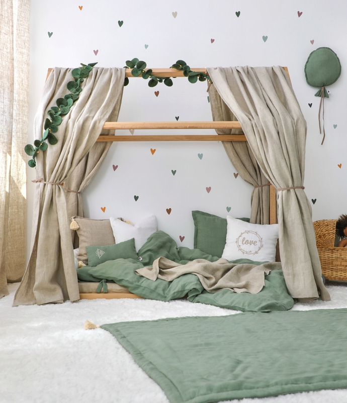 Kidsroom &#039;Boho&#039; With Khaki &amp; Beige Decor