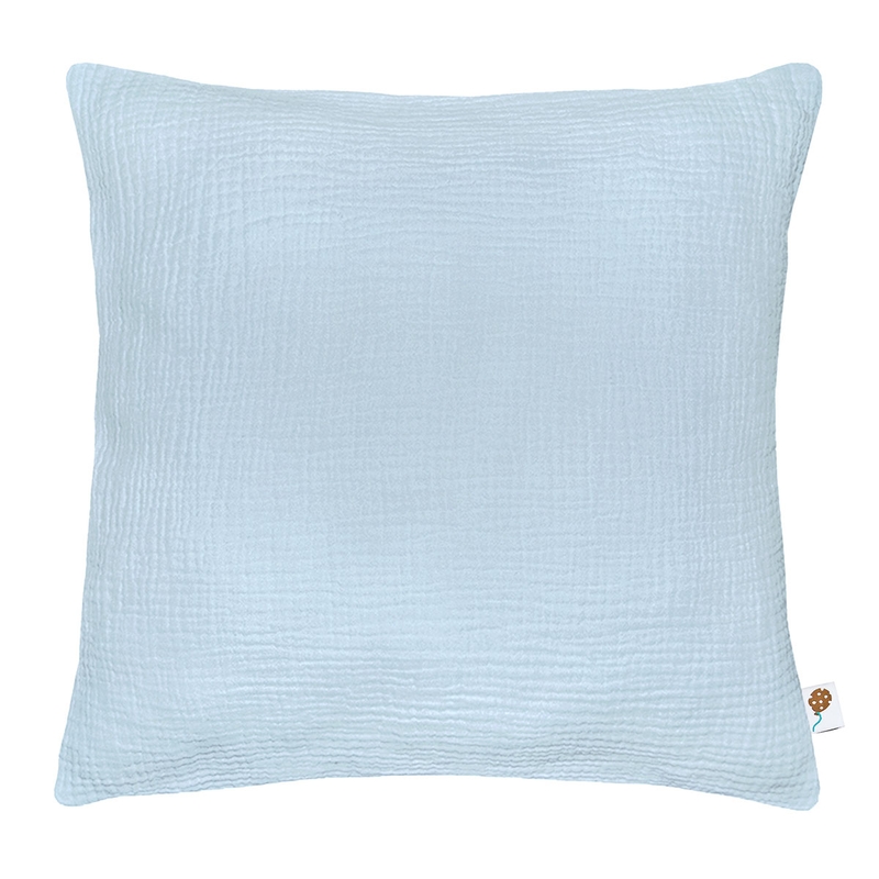 Pillowcase Muslin Light Blue 50x50cm