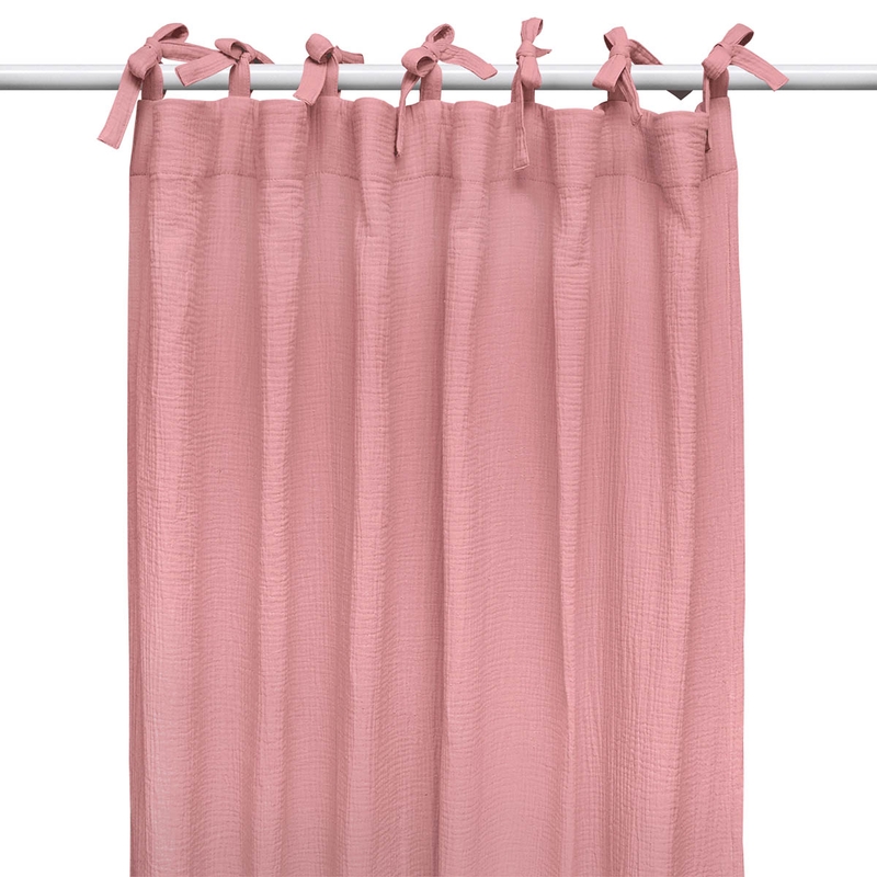 Organic Curtain Muslin Dusty Rose 220cm