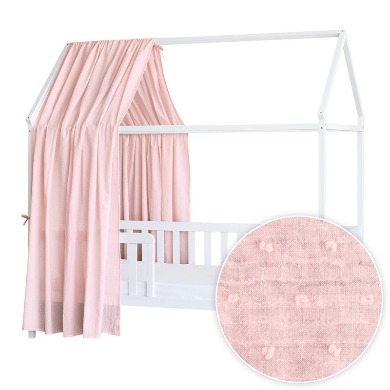 House Bed Canopy 3D Dots Light Pink 350cm 1 Piece