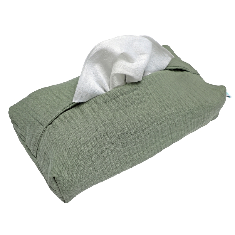 Organic Wet Wipe Cover Muslin Khaki