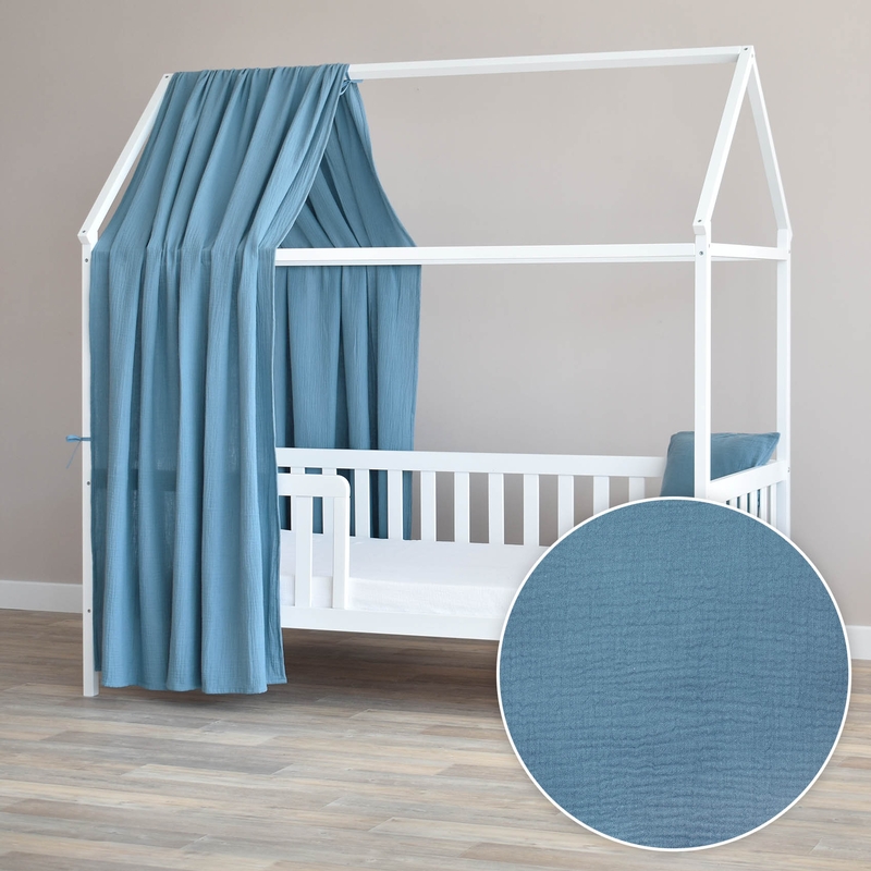 House Bed Canopy Dusty Blue 350cm 1 Piece