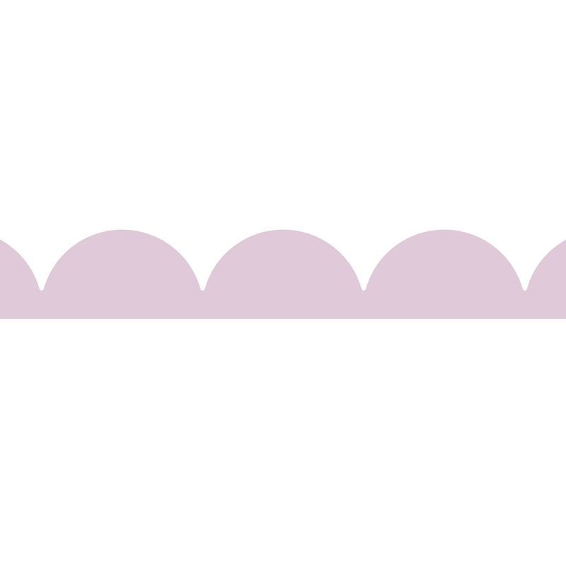 Self-Adhesive Wallpaper Border &#039;Waves&#039; Lilac