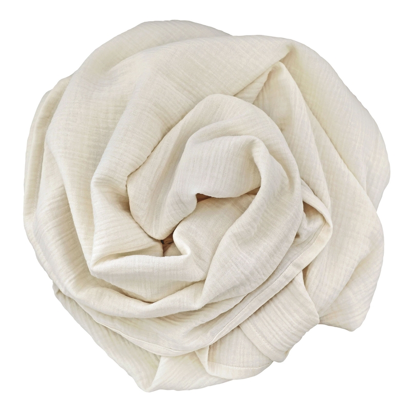 Organic Swaddle Muslin Cream 120x120cm