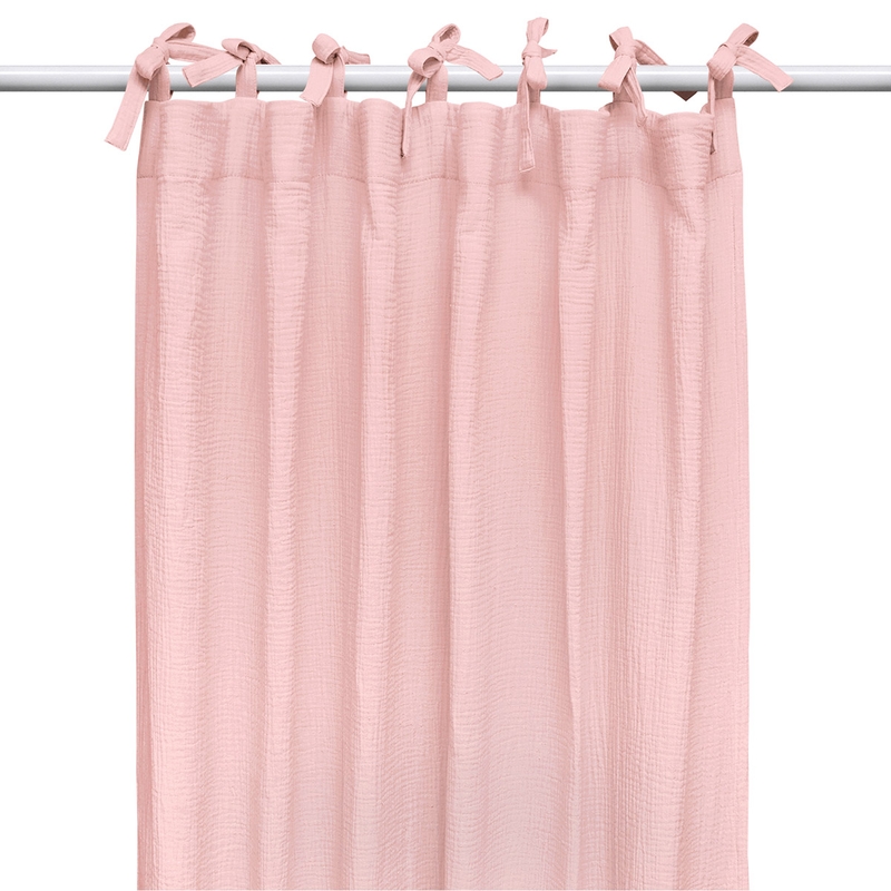 Organic Curtain Muslin Light Pink H 240cm