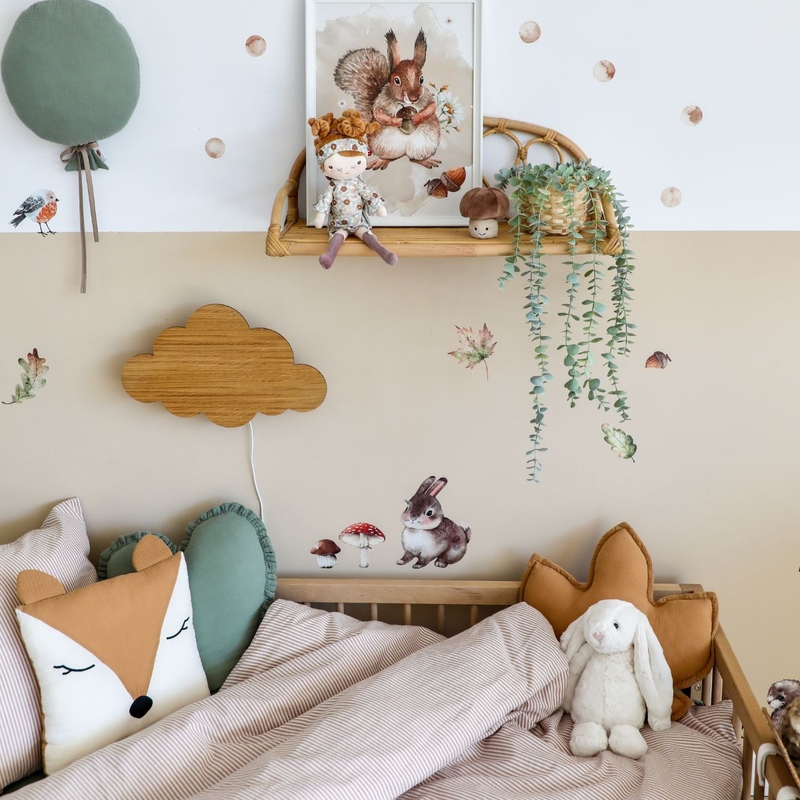 shop-the-look-waldtiere-kinderzimmer-beige-gruen-kinderbett-2306n2