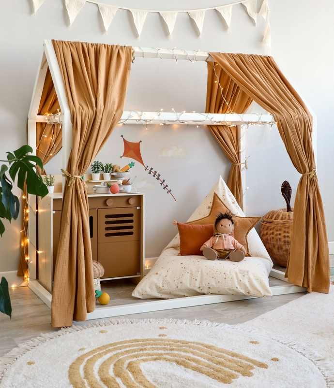 Playroom With House Bed