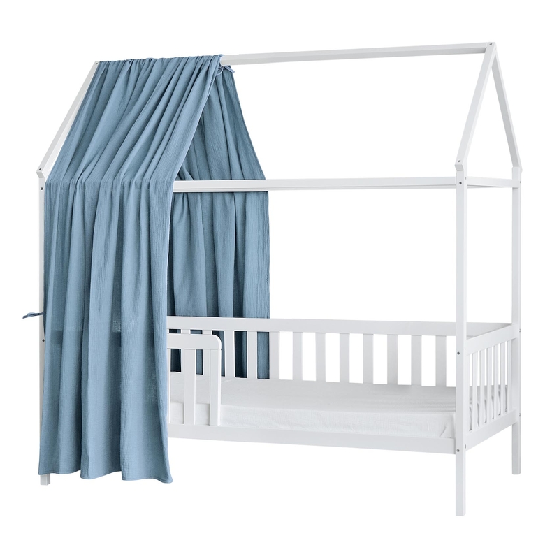 Organic House Bed Canopy Dusty Blue 350cm 1 Piece