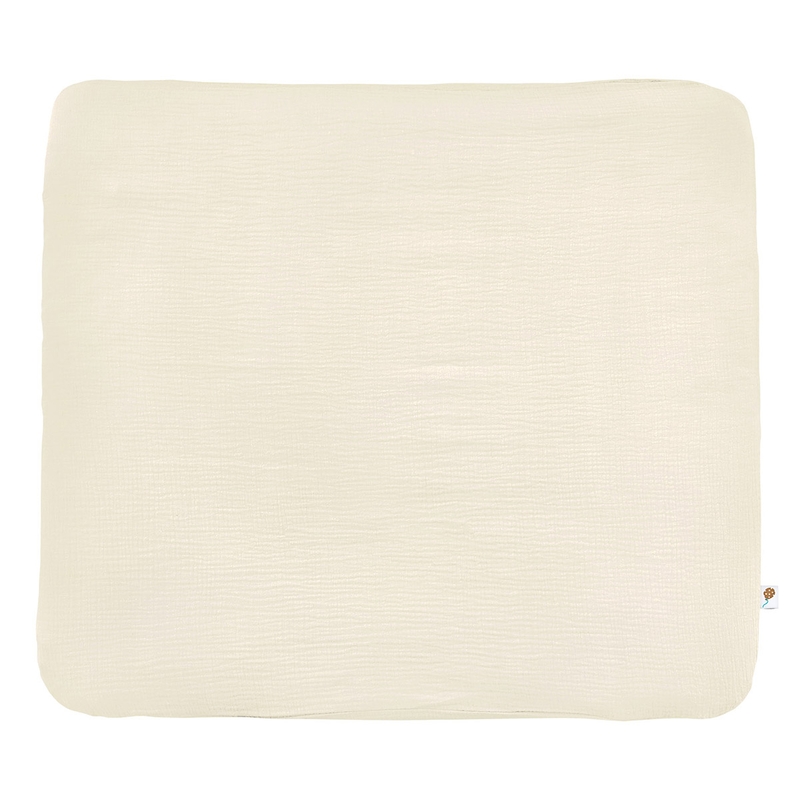 Organic Changing Pad Cover Muslin Cream