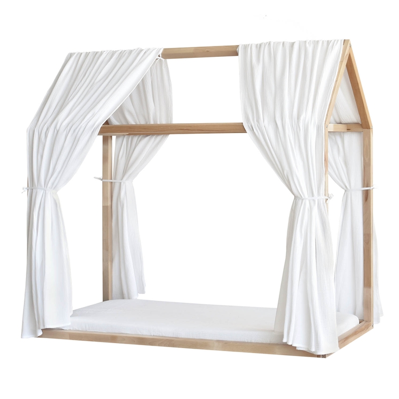 Organic House Bed Canopy Set Of 2 White 315cm