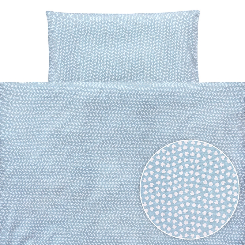 Bedding &#039;Hearts&#039; Blue 100x135cm