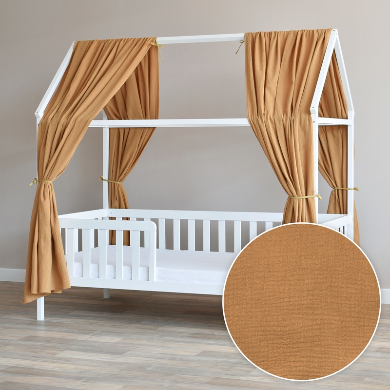 House Bed Canopy Set Of 2 Camel 350cm