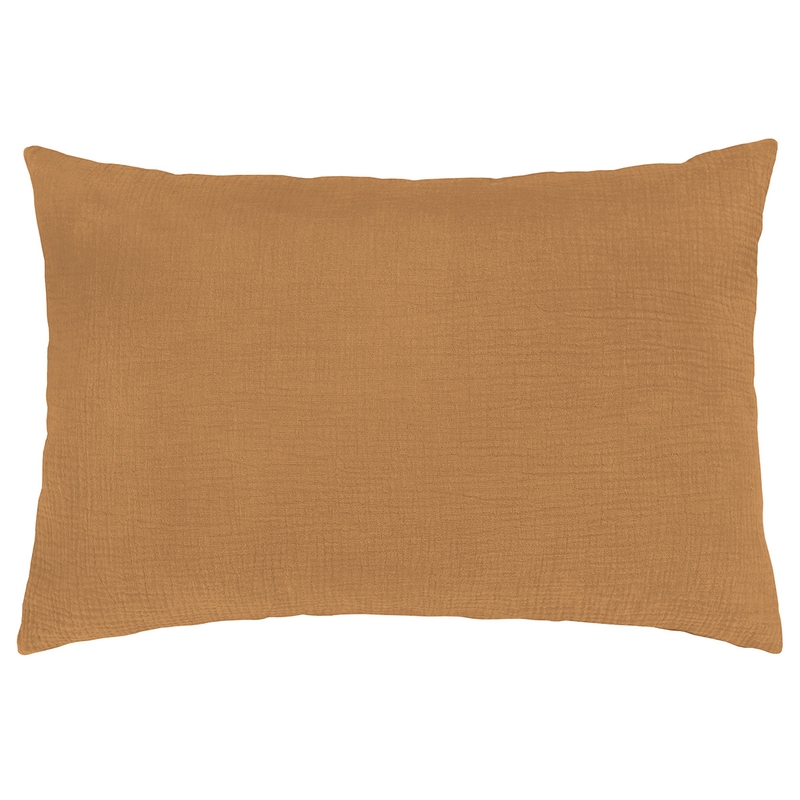 Organic Pillowcase Muslin Camel 40x60cm