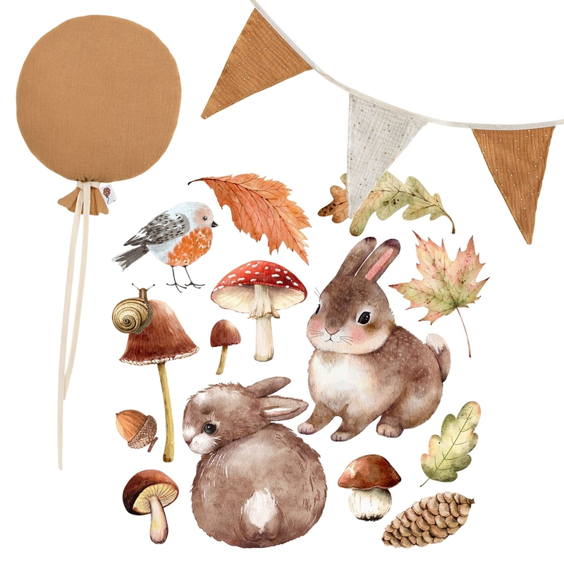 Bundle With Wall Stickers &amp; Decor &#039;Forest Friends&#039;