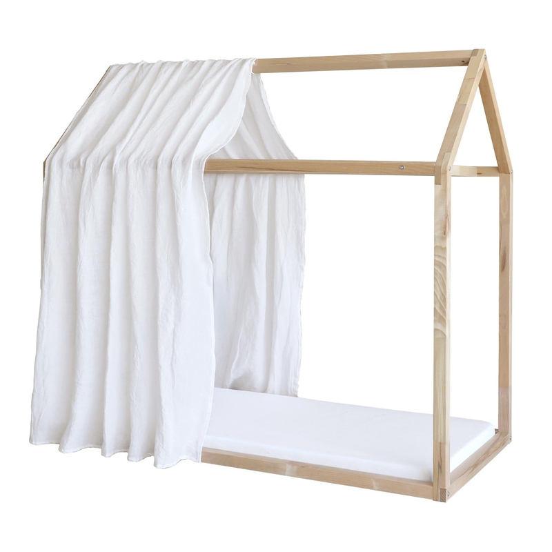 Linen House Bed Canopy White 1 Piece Recycled