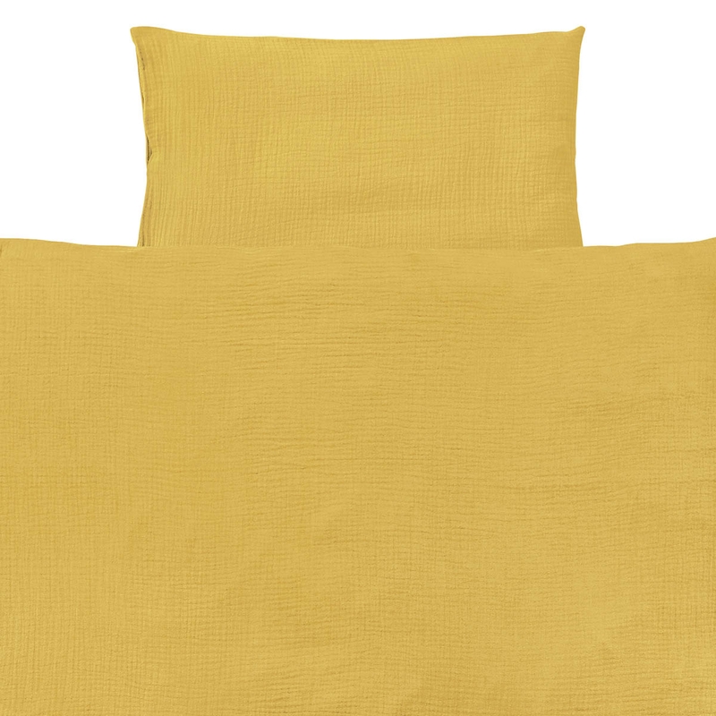 Organic Bedding Muslin Mustard 100x135cm