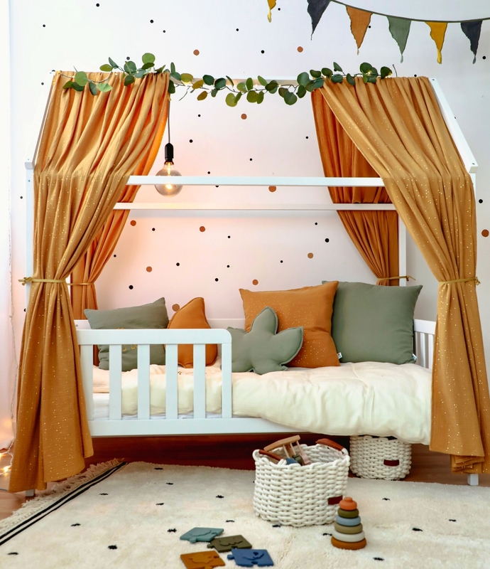 Kidsroom With Camel, Cream &amp; Khaki Muslin