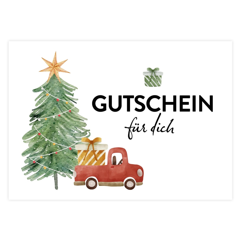 Gift Voucher &#039;Christmas Post&#039; (German)
