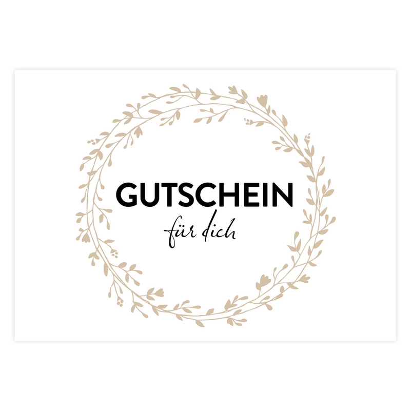 Gift Voucher &#039;Boho&#039; German (By E-Mail)