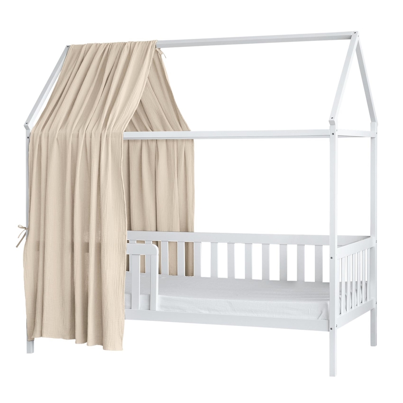 Organic House Bed Canopy Beige 350cm 1 Piece