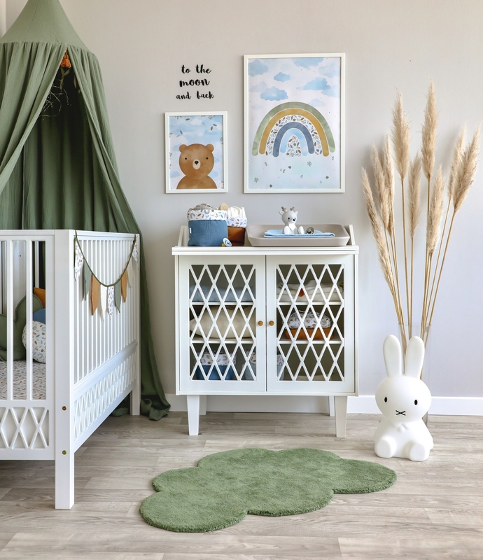 Babyroom With Rainbow Decor