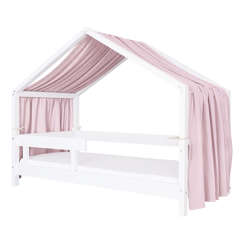 House Bed Canopy Muslin Purple