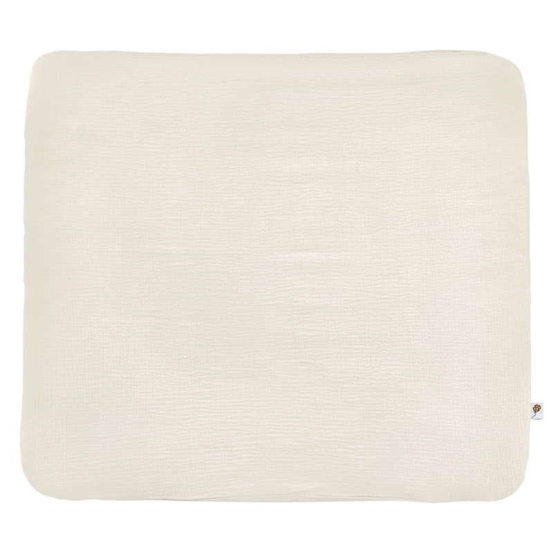 Organic Changing Pad Cover Muslin Cream