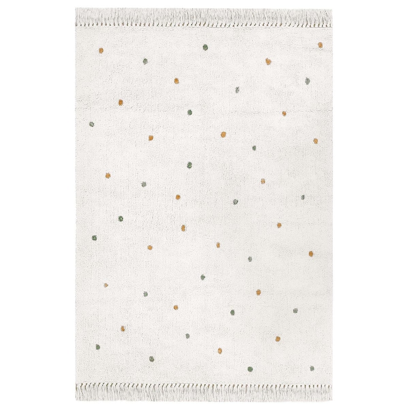 Rug &#039;Dots&#039; Cream/Khaki/Camel 120x170cm