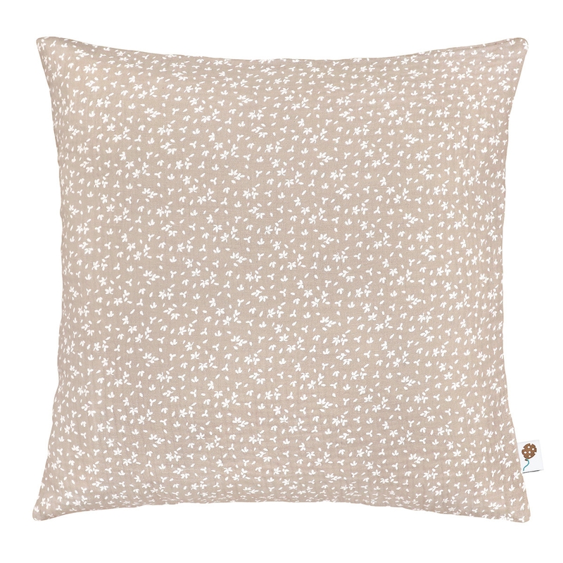 Pillowcase &#039;Leaves&#039; Muslin 50x50cm