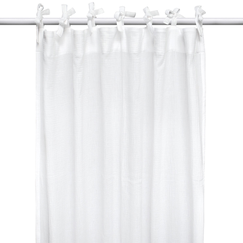 Organic Curtain Muslin White 240cm