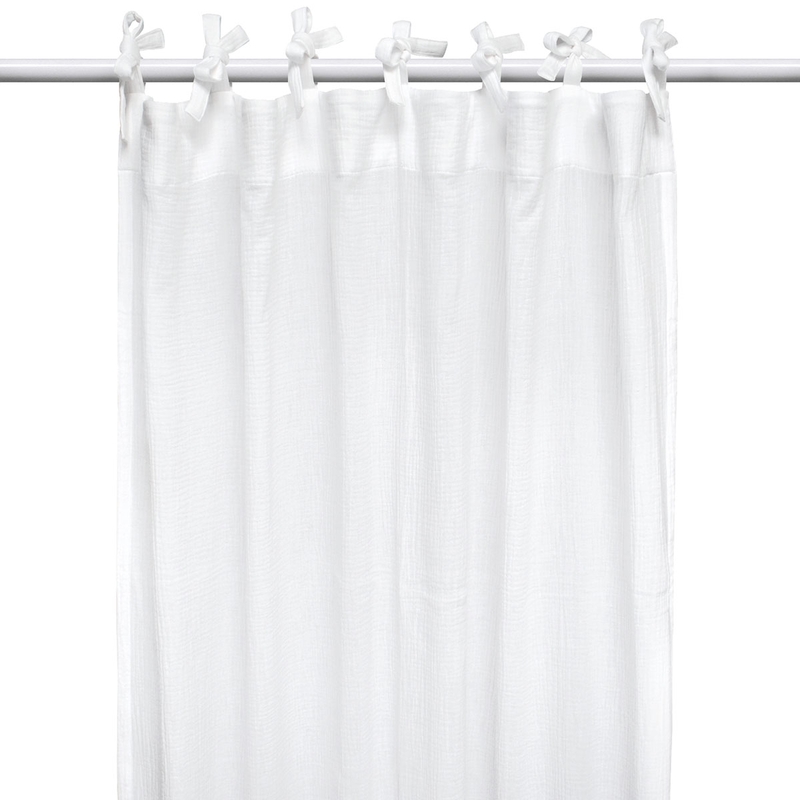 Organic Curtain Muslin White H 240cm