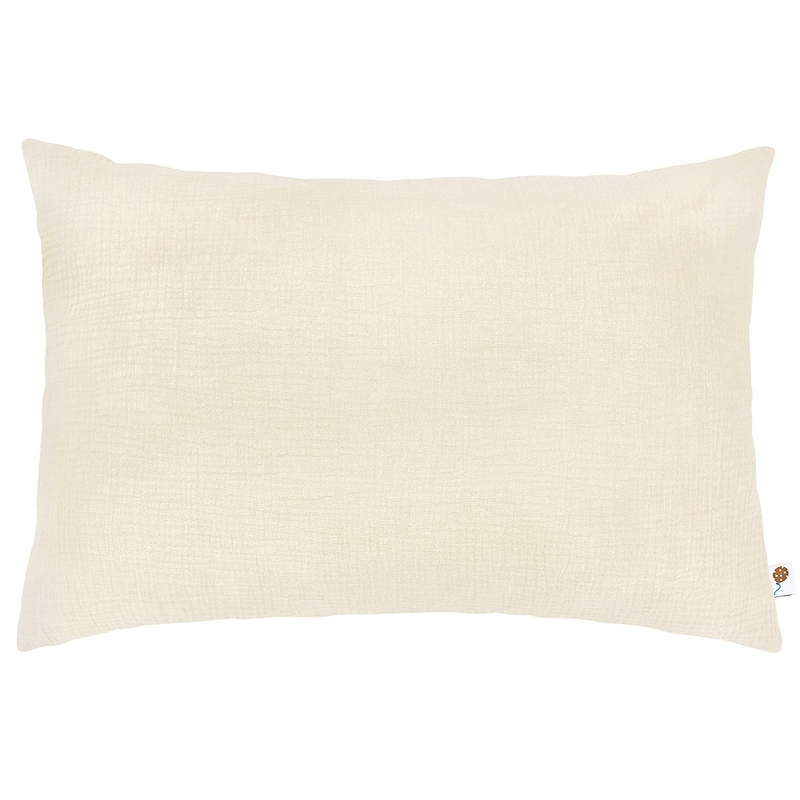 Organic Pillowcase Muslin Cream 40x60cm