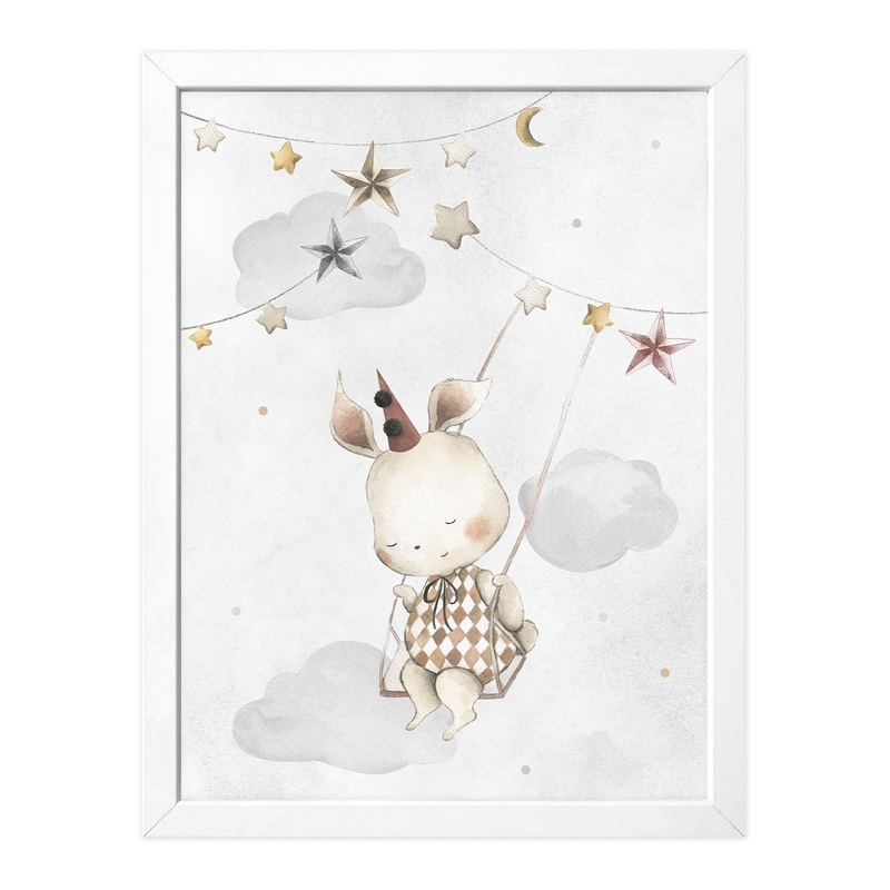 Kidsroom Poster &#039;Circus Rabbit&#039; 30x40cm