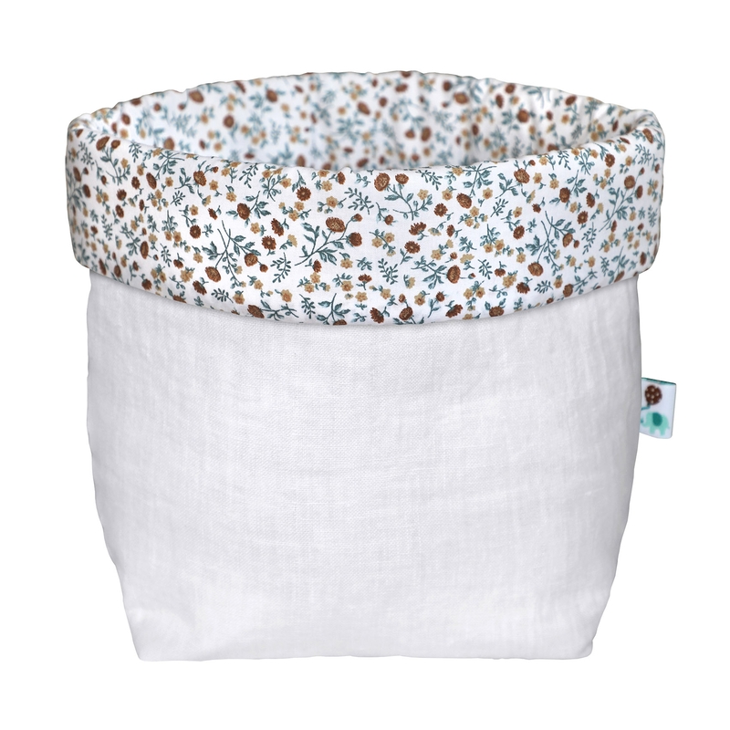 Storage Basket &#039;Buttercup&#039; Linen Blue 22cm