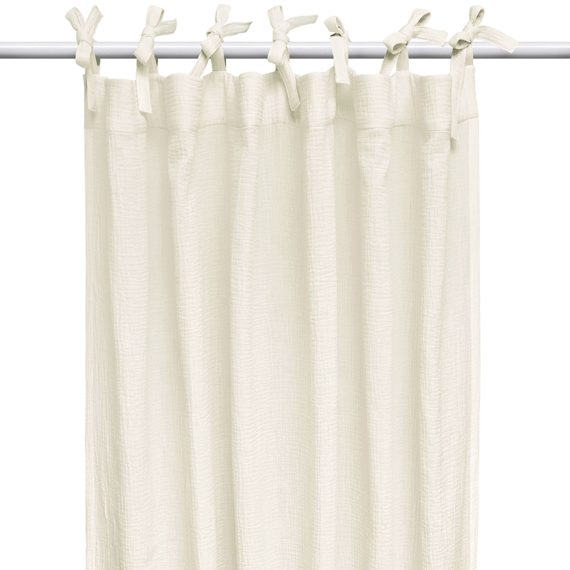 Organic Curtain Muslin Cream H 240cm