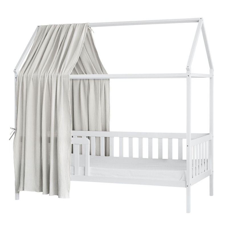 Organic House Bed Canopy Light Grey 350cm 1 Piece